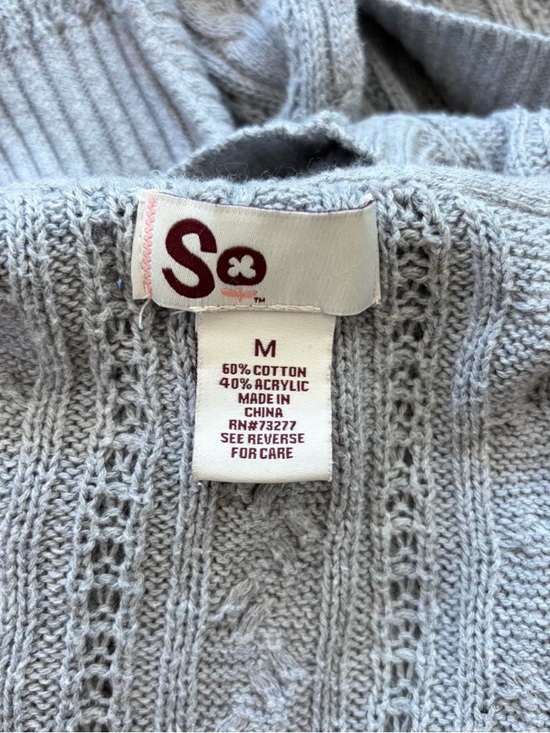 Vintage Y2K cardigan duster hoodie fairy grunge gray knit sweater lolita S-M - Picture 8 of 10